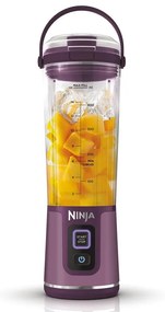 Blender portabil Ninja BC151EUPR, 7.4W, 530 ml, 6 lame otel, Zdrobire gheata, Pana la 10 cicluri, Fara BPA, USB-C, Violet