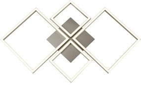 Aplica LED lumina ambientala Wall Art 4lt Square 2914SS SRT