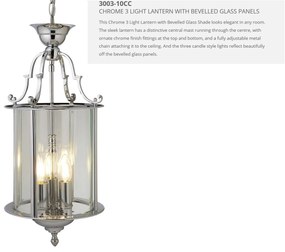 Lustra stil traditional Lanterns 3L crom 3003-10CC SRT