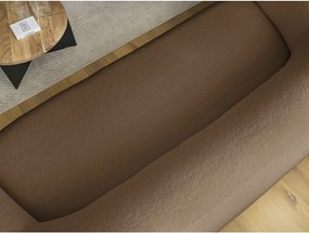 Canapea maro cu tapițerie din țesătură bouclé 193 cm Elina – Bobochic Paris