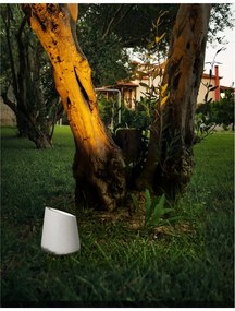 Mini stalp decorativ iluminat exterior IP65 FOX alb