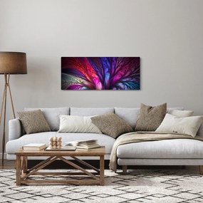 Tabloul abstract cu copacul (120x50 cm)