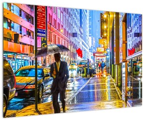 Tablou - Oraș în lumina neoanelor (90x60 cm)