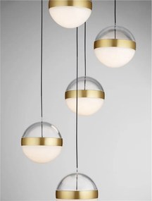 Lustra cu 5 Pendule LED stil modern ALAZ