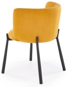 Scaun K531 velvet mustariu