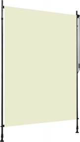 vidaXL Jaluzea tip rulou de exterior, crem, 150 x 270 cm
