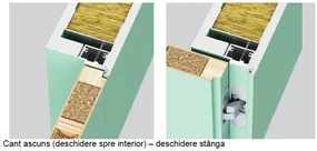 Usa Filomuro   cu toc ascuns PORTA HIDE Alb HDF - PORTA Doors 4 - Deschidere in hol - Stanga, 1000, 2070, Fagure de stabilizare