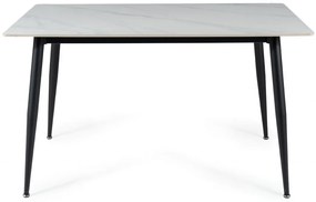 Masa Rion alb/negru L130xl70 cm
