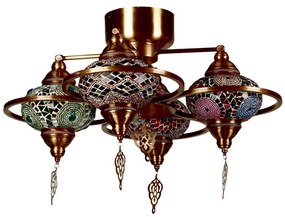 Lustră aplicată YENI 4xE27/40W/230V alamă