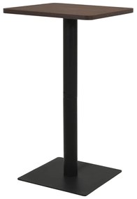 vidaXL Masă de bistro, cenușiu închis, 60 x 60 x 107 cm