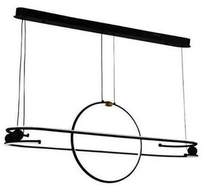 Lustră LED dimabilă pe cablu LED/95W/230V 3000-6500K + telecomandă