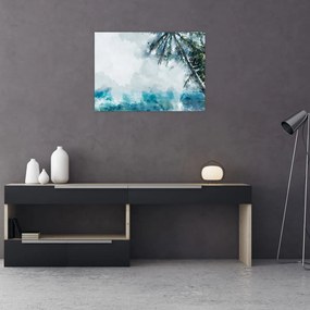 Tablou - Palmier lângă mare (70x50 cm)