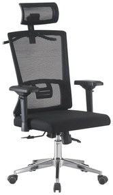 RESIGILAT- Scaun ergonomic, inaltime reglabila, umeras, Negru