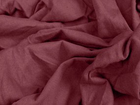 Cearsaf jersey cu lycra visiniu 90 x 200 cm