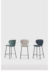 Scaune de bar verde 2 buc. (înălțime șezut 67 cm) Maura – Marckeric