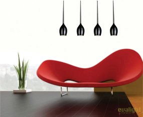 Lustra moderna Izza 4 Amber