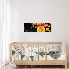 Tablou abstract - Dansatoare (cu ceas) (90x30 cm)