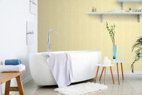 Tapet autoadeziv cu motiv vegetal în design maro