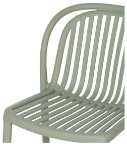 Scaun de dining verde din plastic Alia – Ixia
