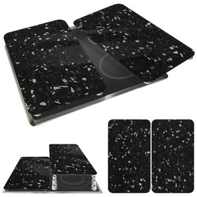 Set 2 protecții din sticlă pentru aragaz Wenko Universal, negru