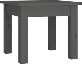 vidaXL Măsuță de cafea, gri, 35x35x30 cm, lemn masiv de pin