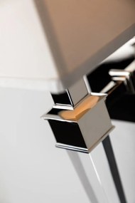 Aplica de perete design elegant RUSKIN nichel lucios