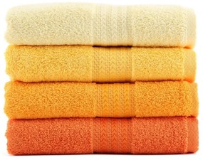 Set 4 prosoape baie Foutastic Daisy, 70 x 140 cm
