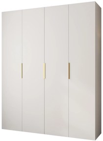 Dulap de haine 200 cm Carmela 40-4 (alb + Auriu). 1126674