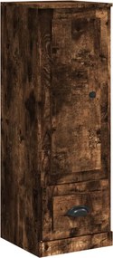 vidaXL Dulap înalt, stejar fumuriu, 36x35,5x103,5 cm, lemn compozit