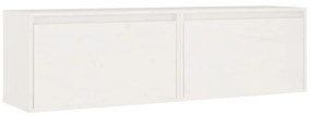 813448 vidaXL Dulapuri de perete, 2 buc., alb, 60x30x35 cm, lemn masiv de pin