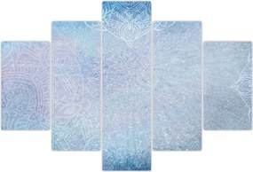 Tablou - Mandala in albastru (150x105 cm)