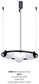 Lustra suspendata cu 3 surse de lumina ORBIT