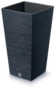 Ghiveci de flori FURU SQUARE 24 cm, antracit, 24 cm