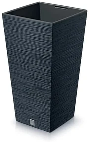 Ghiveci de flori FURU SQUARE 24 cm, antracit, 24 cm