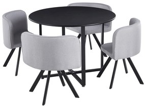 Set sufragerie 4+1 Babeth (negru + gri deschis). 1065325