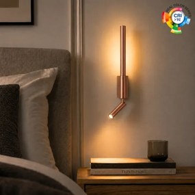 Brilagi -LED Aplică de perete cu spot VIXON LED/3W/230V + LED/5W, finisaj bronz, CRI 90