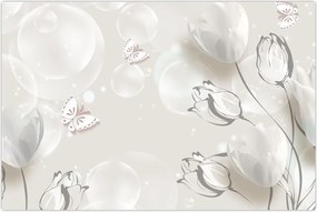 Tablou - Lalele între bule (90x60 cm)