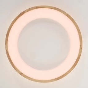 Plafonieră LED Brilagi-LED FALCON WOOD, 40W, 230V, 3 temperaturi de culoare (3000/4000/6000K), 60 cm, corp din lemn