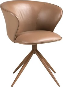 Scaun modern pivotant piele sintetica Camel