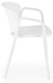Scaun din plastic K491 alb