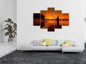 Tablou cu pescar (150x105 cm)