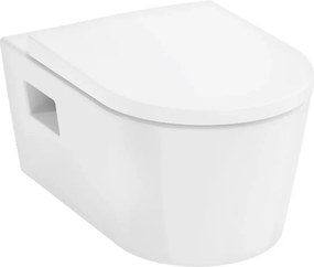 Vas WC suspendat Hansgrohe EluPura Original S AquaChannel Flush alb cu capac