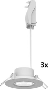 Philips - Set de 3 spoturi LED încastrate dimabile CILANTRO, 5W, 230V, 2700K, alb