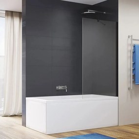 Paravan de cada SanSwiss Easy 2.0 negru mat 80x150 cm sticla securizata 8 mm