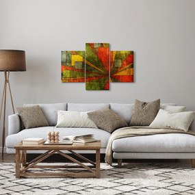 Tablou cu abstracție geometrică (90x60 cm)