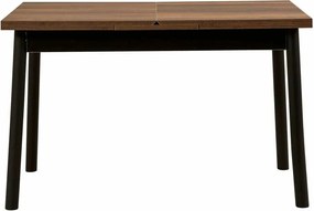 Masa extensibila OLIVER OPEN, maro/negru, PAL melaminat, 120/153x75x77