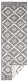 Covor adecvat pentru exterior NORTHRUGS Malibu, 80 x 250 cm, gri-crem