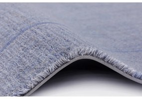 Covor albastru din lână 160x240 cm Linea – Agnella