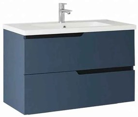 Mobilier pentru lavoar incastrat Fluminia Bari 80 bleumarin