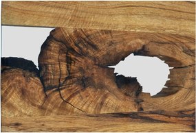 Masă lemn masiv Dining Viktor Stejar Picioare Metal 200/220/, 240 × 100 × 78 cm - 260x100